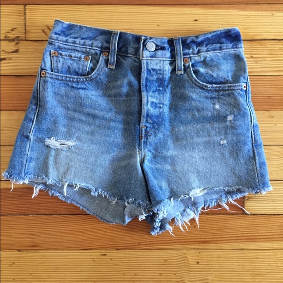 Free People Pants - Free people Levi’s ribcage high rise denim shorts